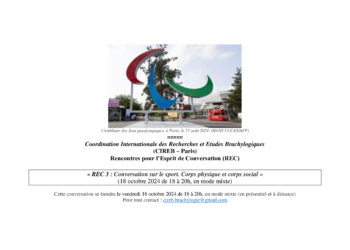 Troisième édition des Rencontres pour l’Esprit de Conversation (REC3)
